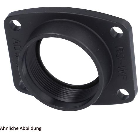 FLEXA FFLG 42/M50 Flanschanschluss ohne Flanschdichtung Gewinde M50x1,5 für Schlauch-Außendurchmesser 1x42,5mm + 1x54,5mm mit Innengewinde Flansch gerade - 1 Stück (1/3)
