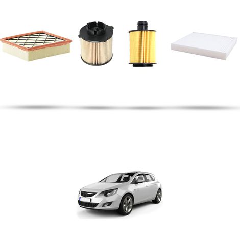 Kit tagliando 4 filtri compatibile con Opel Astra J ,GTC,SW 1.3 Cdti 70kw Dal 2009 (1/5)