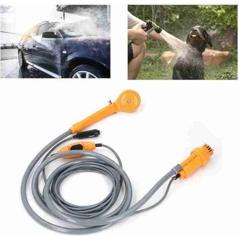 Douche de Camping Portable 36W - Garosa - Orange - DC24V - Kit de Douche Électrique pour Camping (1/5)