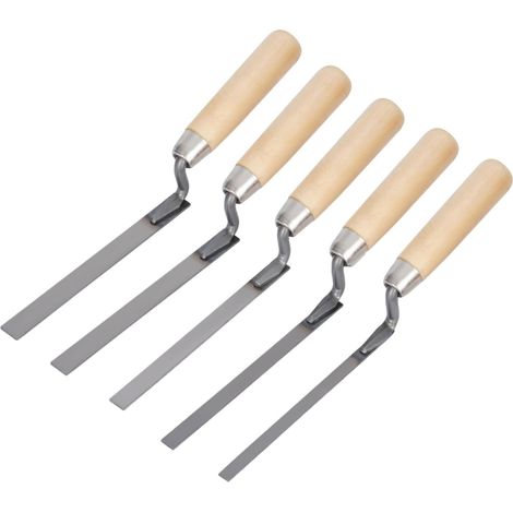 Lot de 5 truelles pointues solides en acier carbone à ressort plat 6 8 10 12 15 mm (1/5)