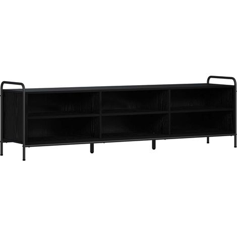 Meuble TV 140 × 39,5 × 50 cm Chêne noir Bois d'ingénierie (1/5)