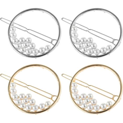 Pieces Girl's Hair Clips Hollow Rings (1/5)