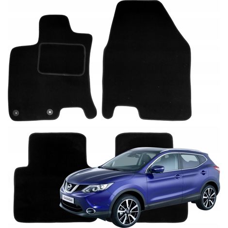 Alfombrillas de terciopelo Nissan Qashqai+2 para el coche 2008-2014 B