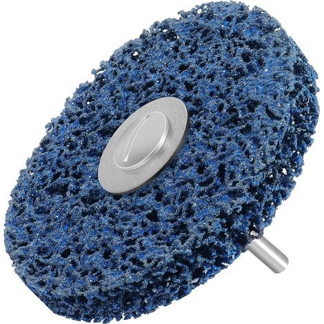 Disques de Nettoyage 100 mm CSD Disques de Ponçage pour Métal, Pierre, Bois et Plastique,Bleu (1/5)