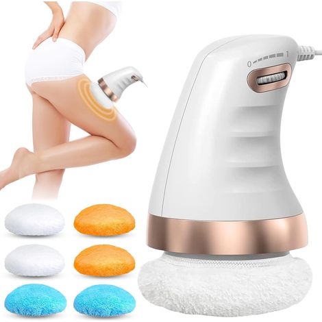 Cet appareil de massage électrique anti-cellulite est fourni avec 6 embouts de couleurs différentes pour une utilisation sur l'abdomen, les hanches et les jambes, et peut atténuer les gonflements. (1/5)