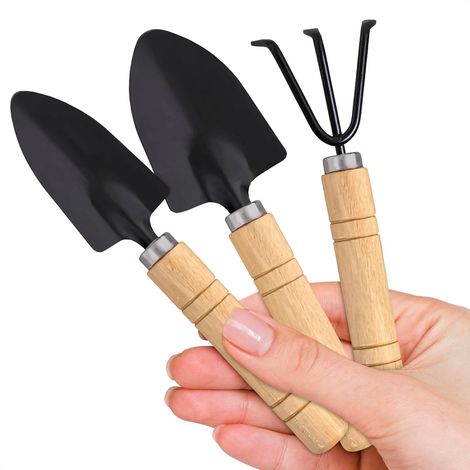 Petits outils de jardinage – Ensemble de 3 mini-outils de jardinage – Abordable et durable – Votre allié au jardin. (1/5)