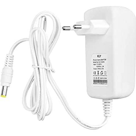 Ladegerät 12V 2A mit DC-Stecker 5,5 x 2,5 mm – Weiß (1/3)