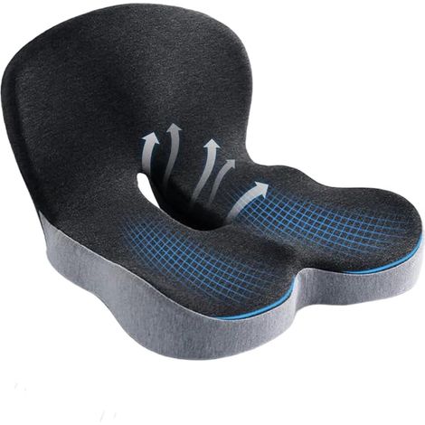 Sitzkissen aus hochdichtem Memory-Schaum – ergonomisches Design für maximale Linderung von Rückenschmerzen und Ischias (1/5)