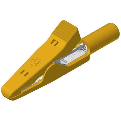 Hirschmann Test & Measurement MA 1 ge Pince crocodile enfichable 2 mm Ohne Messkategorie jaune (1/5)