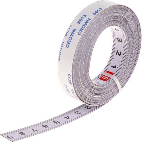Ruban adhésif de mesure pour scie sur table, règle autocollante précise en acier inoxydable pour atelier de menuiserie. (1/5)