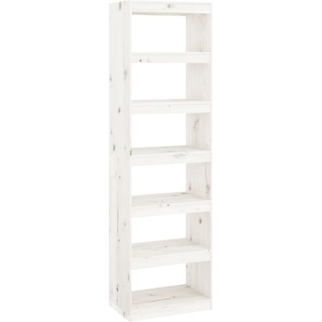 Maison Exclusive - Bücherregal/Raumteiler Weiß 60x30x199,5 cm Mas