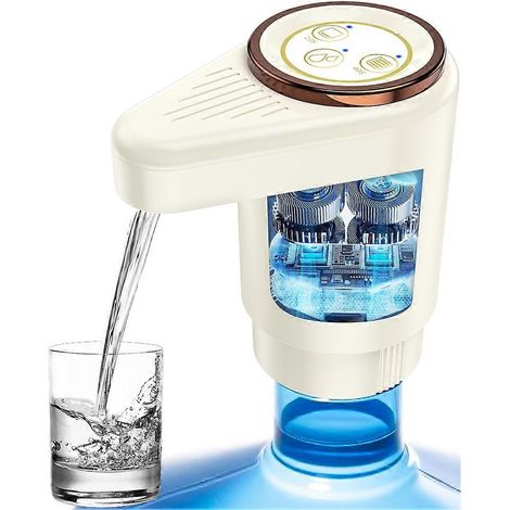 Tragbarer Wasserspender mit elektrischer Wasserpumpe und Zeitschaltuhr für 5-Gallonen-Flaschen (ca. 19 Liter), ideal für Zuhause, Küche und Camping. (1/5)