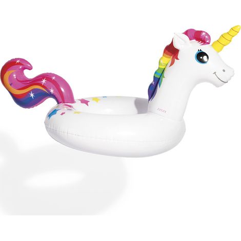 Bouée gonflable licorne en PVC résistant pour enfants, en forme d'animal (1/5)