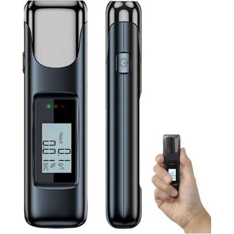 Ethylotest Electronique Rechargeable,Portable Ethylotest Homologué,Professionnel Alcootest avec Affichage LCD Numériqu,Test D'Alcoolémie Précis, Idéal pour Contrôle Routier, Sécurité et Prévention (1/5)