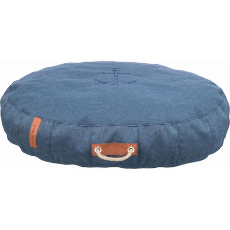 BE NORDIC Kissen Föhr, oval 80 60 cm, blau