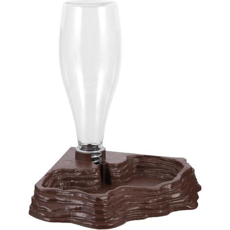Abreuvoir Réutilisable pour Reptiles 250ml, Robuste, Marron (1/5)