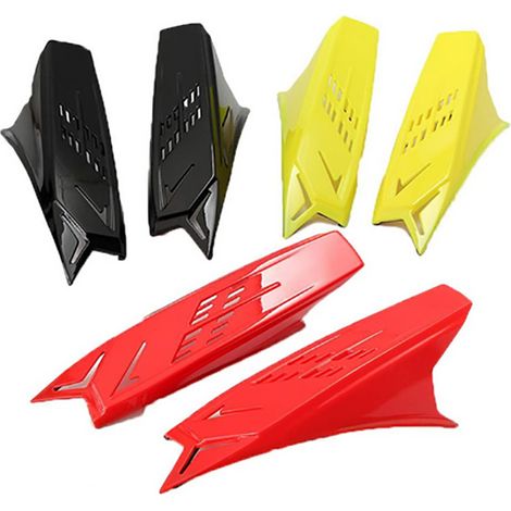 Lot de 2 klaxons de casque de moto en plastique, style punk, pour scooter ou moto tout-terrain. (1/4)