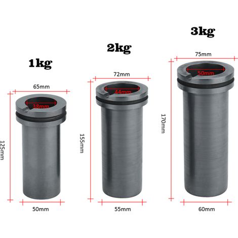 Creuset en graphite de haute pureté pour la fusion d'outils de métaux à haute température pour l'or et l'argent