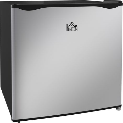 Mini Gefrierschrank 35L Silber Freistehend, Elektrische Gefrierbox -14 bis -24°C, Tischgefrierschrank mit 5-Stufen Temperaturregelung, 47x44x48 cm