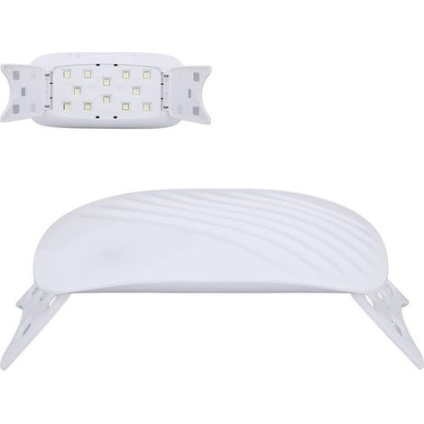 Lampada UV per polimerizzazione della colla da 36 W con 12 LED e supporto pieghevole - Lampada USB, adatta per lavori di artigianato in resina fai-da-te - Strumenti UV per resina per la creazione di g