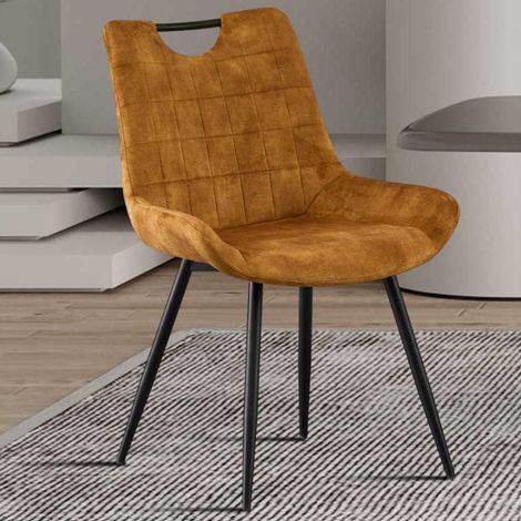 Chaise Nina  56 x 63 x 84 cm  Couleur or (1/4)