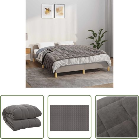 Schlafprobleme - Gewichtsdecke Grau 120x180 cm 5 kg Stoff (1/5)
