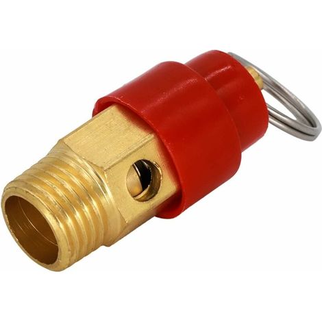 1/4 BSP Soupape de sécurité Compresseur d'air Détecteur de pression 145PSI 8,8 BAR (1/3)