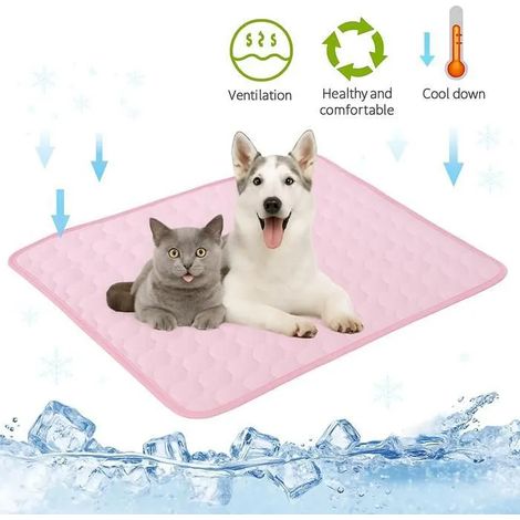 Tapis Rafraîchissant - Taille XL - 100x75 cm - Rose - Confort Optimal (1/5)