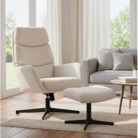 sillón relax mecedora con reposapiés metal OKMYHOME (1/5)