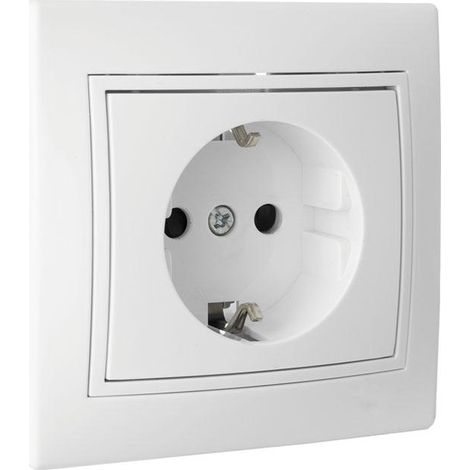 COFAN base enchufe bipolar empotrar modelo pacific 16a (bl) , Mecanismo base enchufe bipolar de empotrar en color blanco. Compatible con todas las cajas de conexiones. Modelo Pacif (1/3)