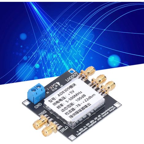 Le détecteur de plage dynamique AD8309 de 100 dB avec module d'amplificateur logarithmique à sortie limitée peut être utilisé pour la démodulation FSK/PSK à 500 MHz. (1/5)