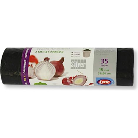 Müllsäcke 35L mit LD-Klebeband, 15 Stück