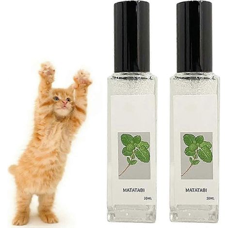 Lot de 2 sprays à l'herbe à chat « Cat Joy », spray à l'herbe à chat pour chats d'intérieur (1/5)