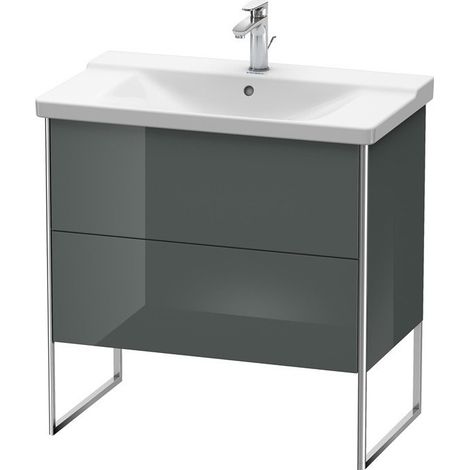 Meuble sous-vasque XSQUARE 805x810x473mm Gris Doloaveci brillant