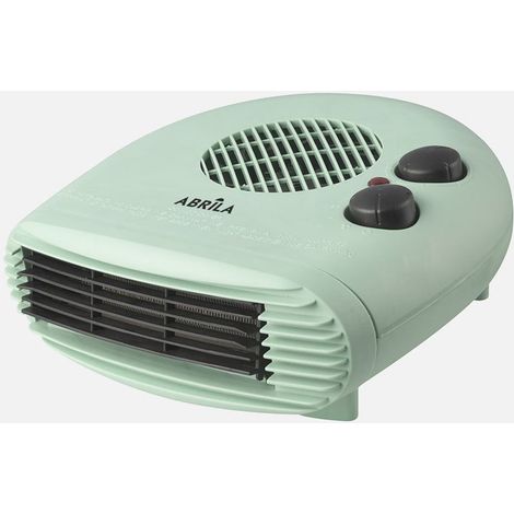 Chauffage soufflant électrique horizontal Toril vert/noir 2000 W 12 x 26 x 26 cm