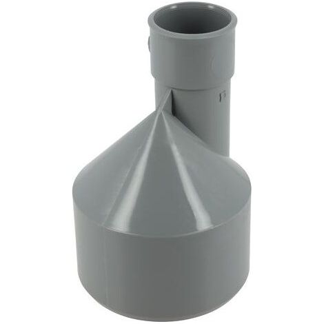 Nicoll – Réduction excentrée 80/32 – Raccord d'évacuation PVC – Diamètre 32mm – Angle d'inclinaison 45° – Pour plomberie eaux usées