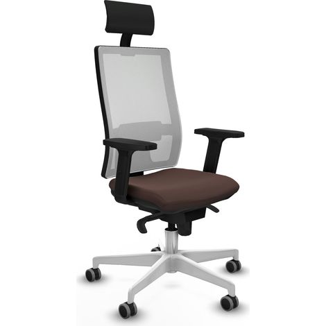 Sedia da ufficio piqueras y crespo Horna bianco similpelle