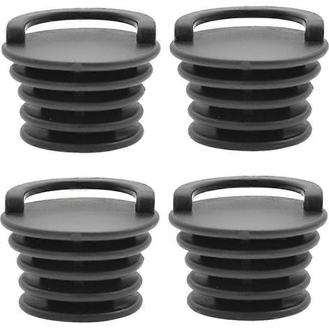 Lot de 4 bouchons de vidange pour bateaux, bouchons à enfoncer avec anneau de tirage, obturateurs de vidange, joints d'étanchéité pour trous de vidange. (1/5)