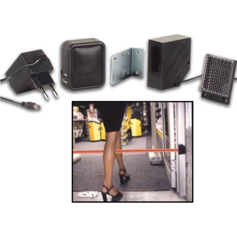 [GEBRAUCHT] B-Ware Velleman Funk-Alarmanlagen-Erweiterung Infrarot Lichtschranke 7m IP44 85x160mm