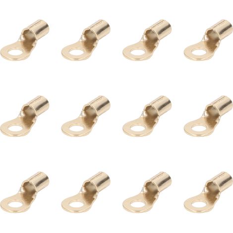 25 Stück 8 mm 6 AWG Ringkabelschuhe mit Schrumpfschlauch für Verteilerkasten (1/5)