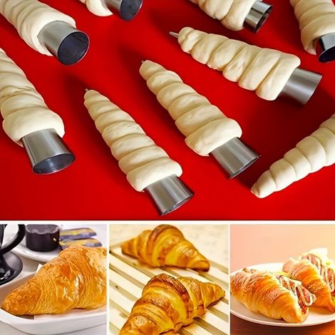 Lot de 20 moules coniques en acier inoxydable – Moules de cuisson pour cornets à la crème, pâte feuilletée et cornets à gaufre (1/5)