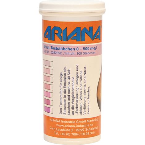 Bastoncini di misurazione TRGS 611 contenuto di nitrati 0-500 mg/l, confezione da 100 pezzi