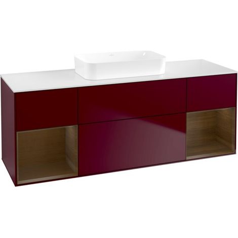 V&B Waschtischunterschrank Finion 160x60,3x50,1cm, Reg wal ven, Peony Matt (1/2)