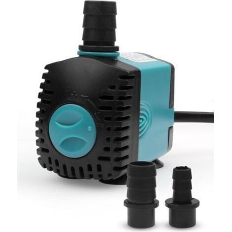 Mini Pompe d'aquarium (450L/H, 6W) pompe à eau, pompe de bassin Pompe submersible Pompe à eau Pompe fontaine 0,8 m (1/4)