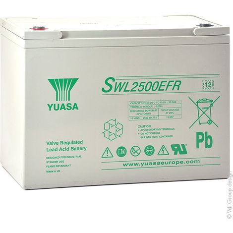 Yuasa - Batterie onduleur (UPS) YUASA SWL2500EFR 12V 93.6Ah M6-F