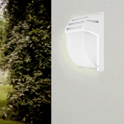 Applique Murale Blanche LED IP44 pour ampoule E27 - SILAMP (1/4)
