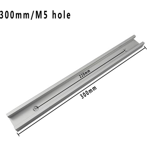 Alliage d'aluminium argenté 30 mm Modification à faire soi-même d'un rail de guidage pour scie circulaire électrique à table inversée, avec poignée de poussée et rail de guidage de type 30 (1/5)
