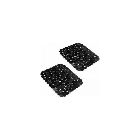 Tapis d'évier de cuisine réglable en PVC écologique, lot de 2 (40 x 30 cm) (1/5)