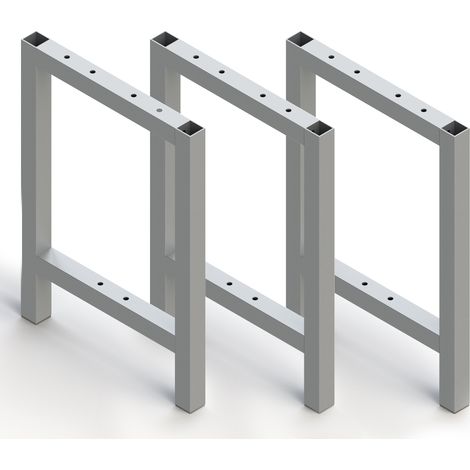 Gambe laterali per panca per spogliatoi, alluminio, anodizzato opaco, 3 pezzi 2032862 EMUCA (1/5)