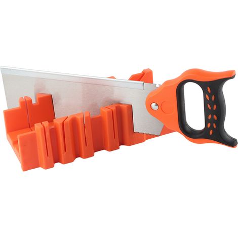 Boîte à onglets à serrage multi-angles en plastique ABS de 12 pouces avec scie arrière de 14 pouces (1/5)